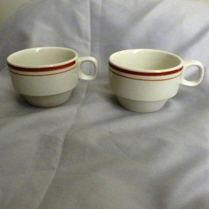 Eurotel Stacking Coffee Cups - Set of 2
